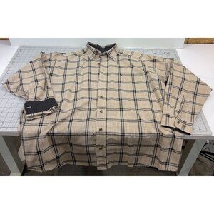 Panhandle Tuf Cooper Performance Men's Sz. L Western Plaid Long Sleeve Shirt